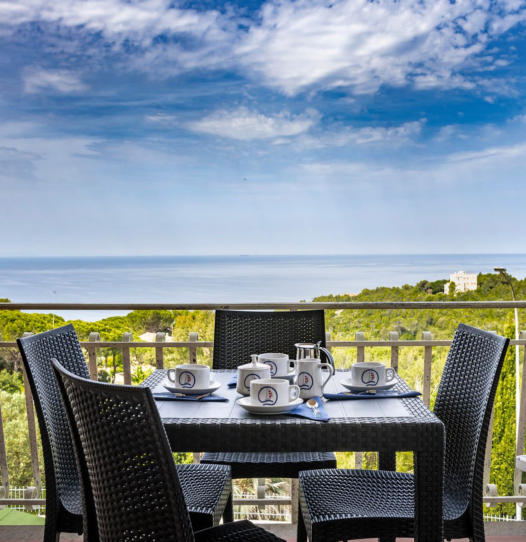 SPIANATE - terrazza con vista panoramica su Baia del Quercetano