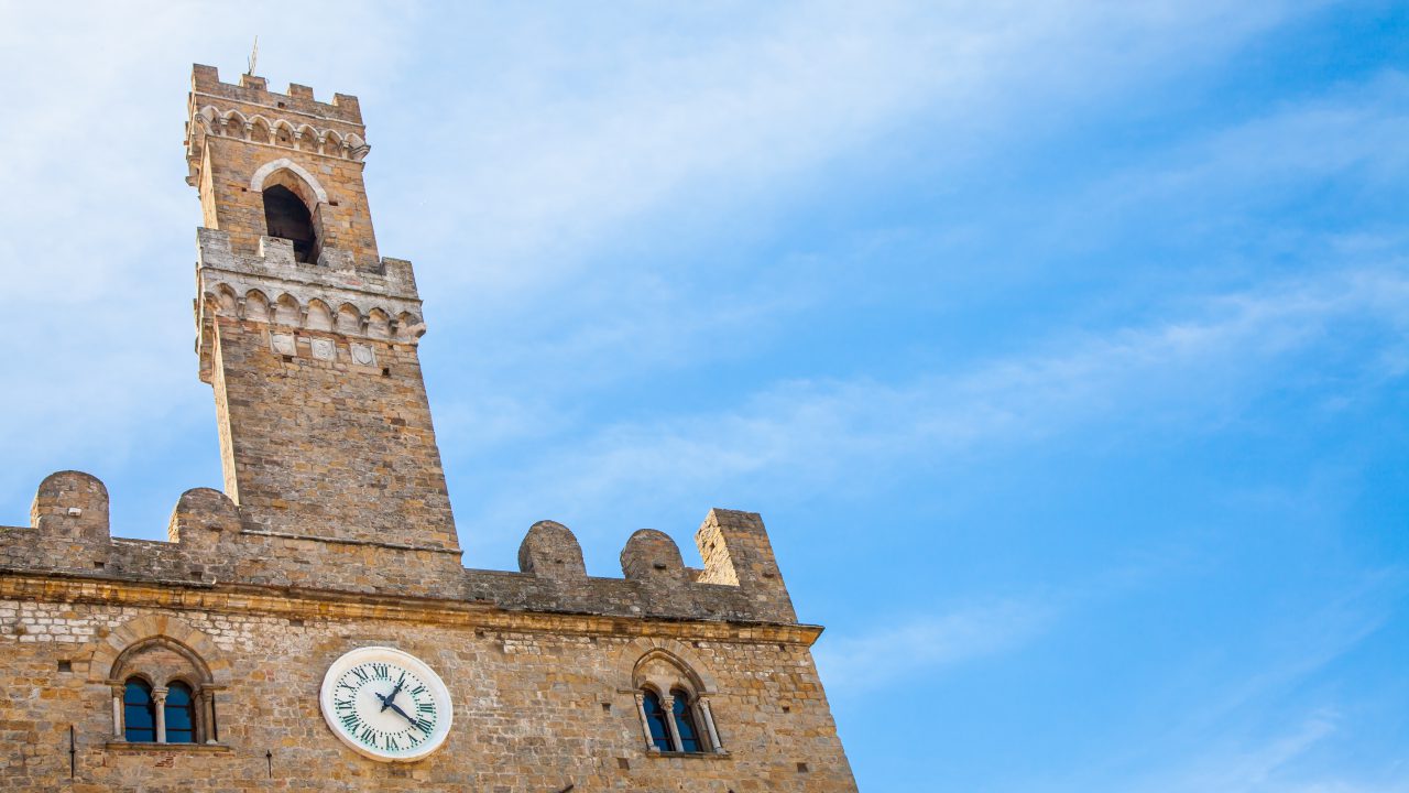 Volterra - Italy, Tuscany, Volterra. Palazzo dei Priori building